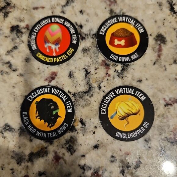 Lot Of 4 Roblox Virtual Item Codes Unused - Picture 1 of 6